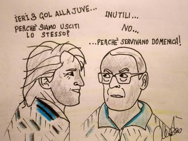 Mancini Sarri Inter Juve