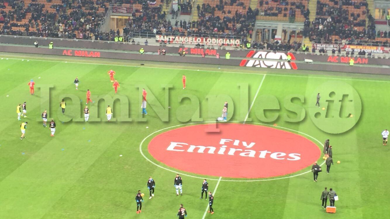 milan napoli squadre in campo