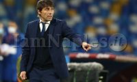 InterÕs Italian coach Antonio Conte gesticulate during the Serie A football match between SSC Napoli and Inter at the Diego Armando Maradona Stadium, Naples, Italy, on 18 April  2021